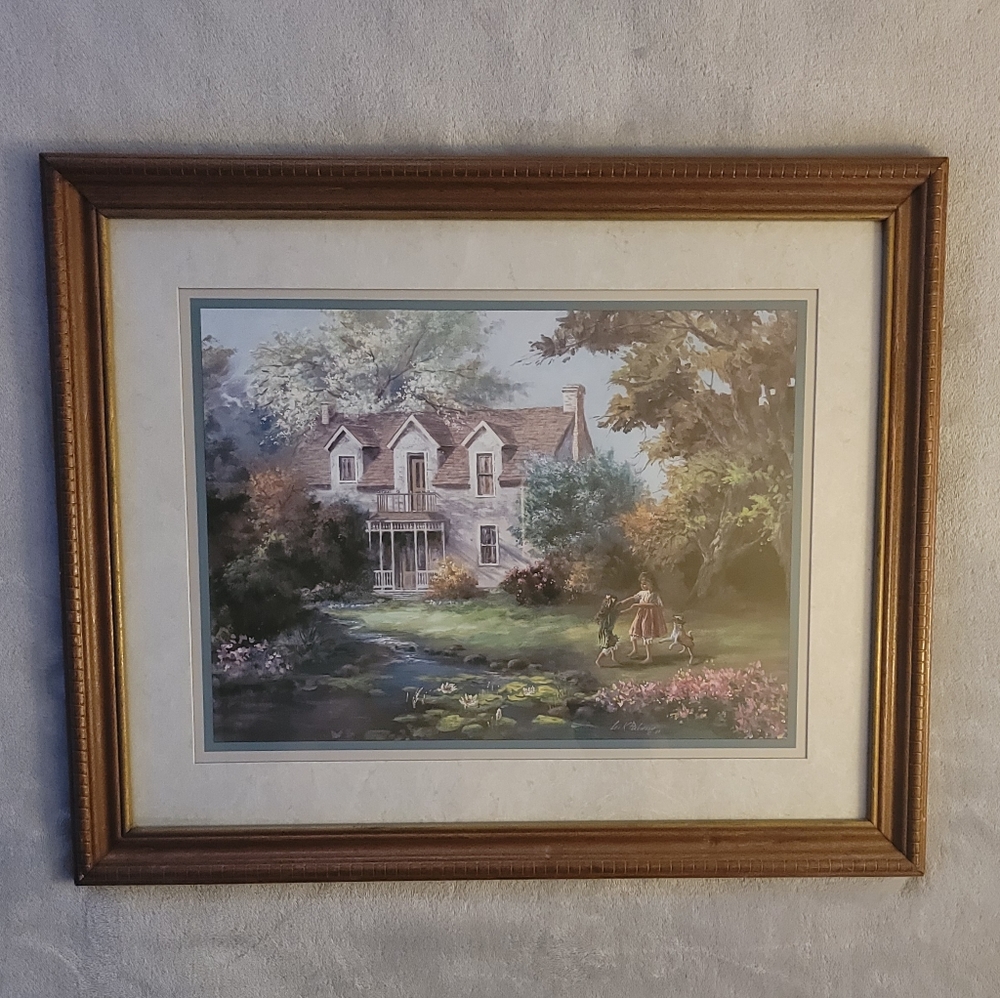 Home Interiors "Country Living" Framed Wall Art